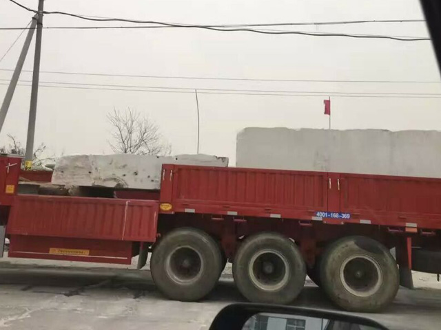 雪花白石材發往上海